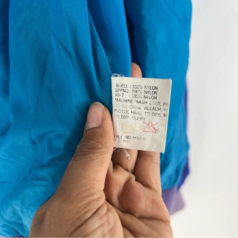 Pacific‎ Trail Vintage Barrier Cloth Jacket Blue Teal Windbreaker Men’s XL 90s